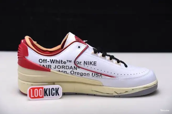 Cheap TBK Off-White Red SP Retro 2 DJ4375-106 White Jordan Low 0616